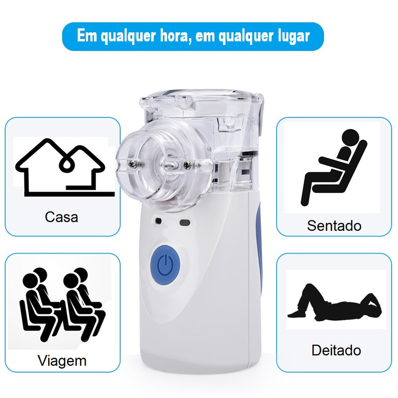 Nebulizador e Inalador Ultrassônico Portátil